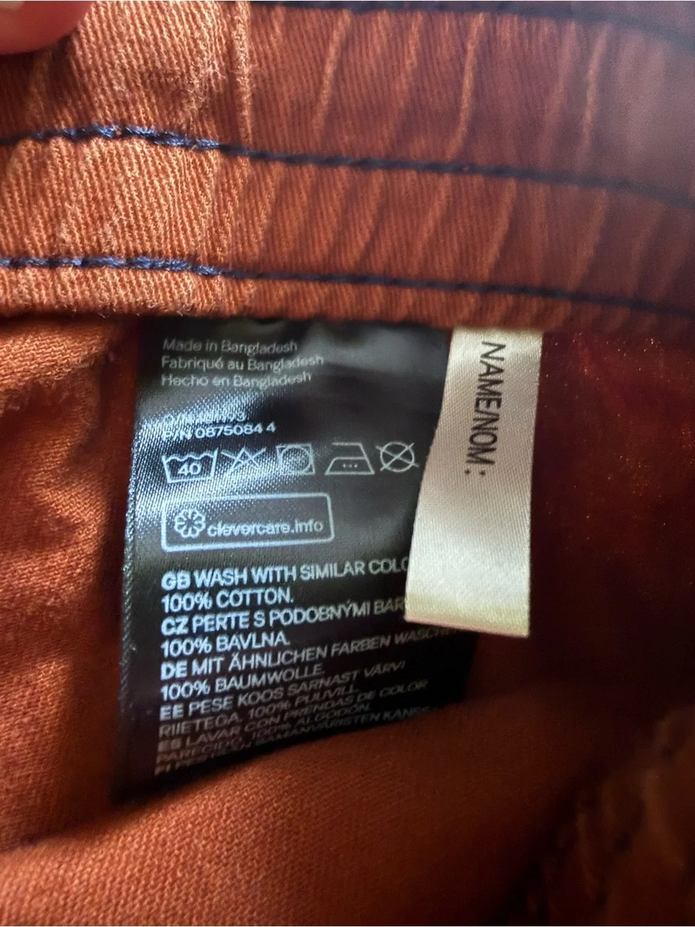H&M Kids Rust Joggers & Gray Dino Print Sweatpants